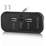 Gibbab 72W Ports 12V Rv Usb Outlet, 36W PD3.0 Type-c Quick 1PCS, Deep Black. Fixed Price $22.37.