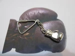 Boxing Glove Keychain Made Sterling Silver 925-ARTISAN Product. Fixed Price $176.00.