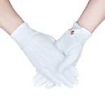 Zenssia White Cotton Parade Gloves With Snap Cuff 3 Pairs Formal Tuxedo & H.... Fixed Price $21.03.