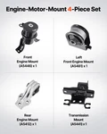 Engine Motor Mount And Transmission Kit Replacement, Secure Support. Fixed Price $81.08.