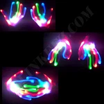 Multicolor Led Fingers Flashing Gloves Up Lighting Glow Xmas Rave Party. Fixed Price $14.88.