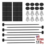 2 Set Car Electric Fan Mounting Kit, Radiator Zip Ties Clips Black. Fixed Price $12.87.
