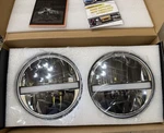 Uni-shine 7-INCH Led Headlights With Amber Turn Signal White Drl, X4PRO. Fixed Price $90.00.