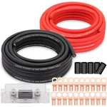 Taukealugs 4 Gauge Wire Copper Clad Aluminum Cca 50FT, W/ Fuse Block. Fixed Price $63.92.