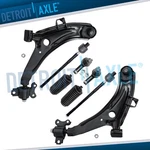 8PC Front Lower Control Arms Tie Rods For 1996 - 2000 Hyundai Tiburon Elantra. Fixed Price $128.98.