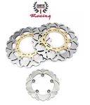 Front & Rear Brake Disc Rotors Set For Yamaha R1 2007-2014 R6 2005-2016 Gold. Fixed Price $208.05.
