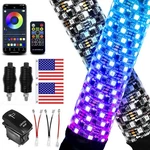 VI9000 Led Whip Lights Pack 2FT Rgb App Control Utv Atv. Fixed Price $179.99.