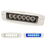 Wave One Marine Dual Color Led Flush Mount White Housing, & Blue. Fixed Price $57.11.