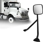 Black Hood Mirror For International Durastar 4300 Truck Passenger Right. Fixed Price $114.98.