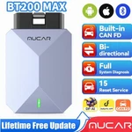 Mucar BT200 Max Bidirectional Scanner Ai-assist Full System Canfd 15+RESETS. Fixed Price $79.00.