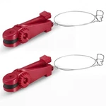 Threehoney 2 Pcs Fishing Downrigger Line Release Clips With Leader Snap Red. Fixed Price $33.52.