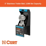 2" Trailer Ball (3/4" X 2-1/8" Shank, 3,500 Lbs., Stainless, Packaged). Fixed Price $64.99.