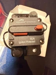 Young Marine 60A Waterproof Ignition Protected Circuit Breaker. Fixed Price $10.00.