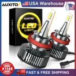 Auxito H11B Led Headlight Plug&play Kit High Low Beam Ultra White 6500K 40000LM. Fixed Price $45.59.
