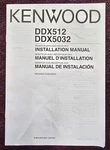 Kenwood DX512 DDX5032 Oem Installation Manual 31 Pages English French Spanish. Fixed Price $19.90.