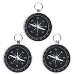 Thtrht 3 Pack Compass Hiking Survival Aluminum Alloy G44 Lightweight Black. Fixed Price $11.99.
