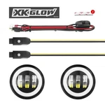 Glow 4" Jl Blk Rgb Fog Light Xkchrome Bt App Ctrlled Kit For Wrangler. Fixed Price $241.99.