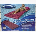 Airhead Sun Comfort Cool Suede Pool Mattress, Raspberry, Single. Fixed Price $34.99.