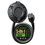 Aliensx 5-IN-1 Rv Shore Power Inlet Socket, 20A Heavy-duty Waterproof Black. Fixed Price $28.15.