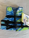 Aqua Leisure Us Coast Guard Approved Life Jacket Vest Youth 50 - 90 Lbs Blue. Fixed Price $19.99.