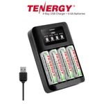 Tenergy TN474U Battery Charger With Centura Aa Nimh Rechargeable Batteries. Fixed Price $20.99.