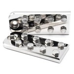 Pair Ill Customz 8 Spot Flat Lug Style Battery Terminal Blocks Bolt Use Only. Fixed Price $32.99.