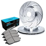 R1 Concepts Front Brake Kit For 2000-2001 Dodge Ram 1500 Drilled Slotted Bra.... Fixed Price $314.23.