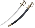 Cold Steel Talwar Sword. 28.75" 1090 High Blade Guard, Pommel Brass Handle. Fixed Price $253.19.