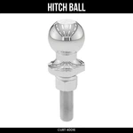 Curt Hitch Ball, Chrome, 1-7/8 Inch, 3/4 Shank, Length, 2K Lbs, 40016. Fixed Price $29.99.