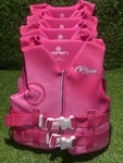 Obrien Youth Life Vest Ski Jacket (4) 50-90 Lbs Pink Uscg Approved. Fixed Price $240.00.