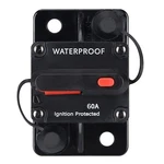 60 Amp Waterproof Circuit Breaker,with Manual RESET,12V-48V Dc, For Car Marine. Fixed Price $26.60.
