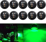 Keing 10 Pack Sealed Waterproof Mini Round 3/4 Inch Green Marker. Fixed Price $14.76.