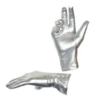Adult Unisex Shiny Metallic Spandex Gloves Halloween Cosplay Costume Hand. Fixed Price $11.96.