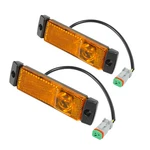 2PCS Fit For Kenworth T880 2014-UP Side Marker Lamp Led Amber 12V P546116. Fixed Price $37.90.