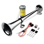 Gampro 12V 150DB Car Air Horns, 18 Inches Chrome Zinc Single Trumpet Silver. Fixed Price $39.86.