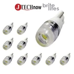 Jtech 10X T10 High Power 1.5W Led Xenon White Pir Lens Bulb 194 168 2825 W5W. Fixed Price $8.99.