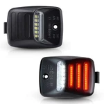 Asgohme Pure White License Plate Lights With Red Oled Neon Tube Tag Lamp .... Fixed Price $28.99.