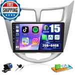 Camecho For Hyundai Accent Verna Solaris 2010-2016 Android 15 Car Radio 264G. Fixed Price $186.35.