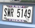 Chrome Metal License Plate Frame Team Logo Slimline Design Sports Fan Accessory. Fixed Price $19.89.
