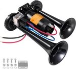 Electric Air For Truck 150DB Super Loud Black Horns Dual Trumpet With Compr. Fixed Price $49.26.
