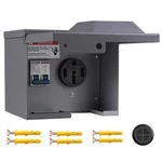 Perpending 50 Amp Box With Breaker,rv Electrical Outlet,ul. Fixed Price $57.11.