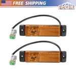 Fit For Kenworth T880 2014-UP Amber Side Marker Assemblies Light Led P546116. Fixed Price $37.85.