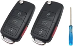 4 Buttons Folding Flip Replacement Key Fob Cover Case Fit For Vw Volkswagen Jett. Fixed Price $16.93.