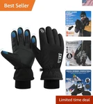Brand New Waterproof Winter Ski Gloves For Women - Large, Black. Fixed Price $20.99.