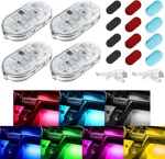 4 Pcs Car Led Lights For Interior 7 Colors Magnetic Usb Wireless Ligh.... Fixed Price $20.49.