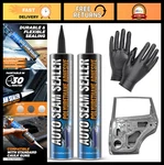 2 Pack Quick-set Polyurethane Automotive Seam Sealer For Metal, Paintable, Inclu. Fixed Price $55.99.