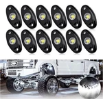 Opp Ulite White Led Rock Lights Kit, 12 Pods Underglow For Jeep Offroad. Fixed Price $71.25.