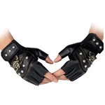 Halloluck Black Studded Gloves Steampunk Gothic 80S Rocker 22*9CM,. Fixed Price $18.88.
