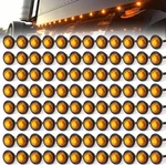 100PCS 3/4" Amber Round Led Bullet Marker Lights Front Rear Trailer Truck Rv Car. Fixed Price $70.54.