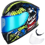 Ilm Yellow Full Face Motorcycle Helmets Mirrored&clear Visors With 2 Fins Dot. Fixed Price $169.99.